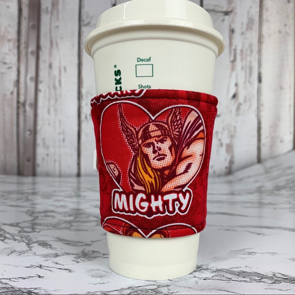 NEW in package Valentine’s Thor coffee drink cozy